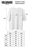 Erkek Lacivert Kupa As Kuru Kafa Oversize Fit Bol Geniş Kalıp Salaş Kesim T-shirt