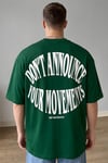 Erkek Nefti Dont Announce Kabaran Baskı Bisiklet Yaka Oversize Salas T-Shirt