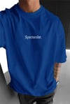 Erkek Saks Mavisi Spectacular Oversize Salas T-Shirt