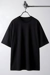Erkek Siyah Basic Düz Baskısız Oversize Salas Boyfriend T-Shirt