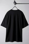 Erkek Siyah Black Rose Oversize Fit Bol Geniş Kalıp Salaş Kesim T-shirt