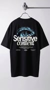 Erkek Siyah Göz Baskılı Sensitive Oversize Fit Bol Geniş Kalıp Salaş Kesim T-shirt