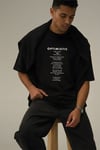 Erkek Siyah Optimistic Oversize Salas Boyfriend T-Shirt