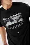 Erkek Siyah Renaissance Regular Fit Normal Kalıp T-shirt