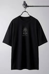 Erkek Siyah Royal Essence Oversize Fit Bol Geniş Kalıp Salaş Kesim T-shirt