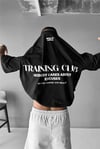 Erkek Siyah Training Club Oversize Fit Bol Geniş Kalıp Salaş Kesim T-shirt