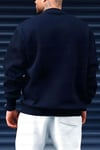 Free Life Baskılı Kalın Soft 3 İplik içi Şardonlu 0 Sıfır Yaka Oversize Salaş Sweatshirt
