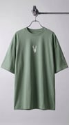 Kadın Açık Yeşil Geyik Oversize Salas Boyfriend T-shirt