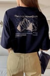 Kadın Arid Mountain Lacivert Oversize Salas T-Shirt