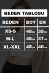 Kadın Beyaz Bisiklet Yaka Kısa Kollu Fitilli Kaşkorse Crop Bluz