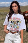 Kadın Beyaz Greatful Oversize T-Shirt - K2189
