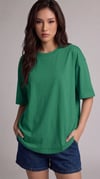Kadın Bntn Basic Düz Baskısız Oversize Salas T-Shirt