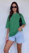 Kadın Bntn Basic Düz Baskısız Oversize Salas T-Shirt