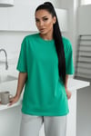 Kadın Bntn Basic Düz Baskısız Oversize Salas T-Shirt