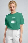 Kadın Bntn Yeşil Paris Regular Fit Normal Kalıp T-shirt