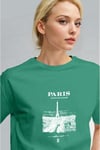 Kadın Bntn Yeşil Paris Regular Fit Normal Kalıp T-shirt