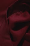 Kadın Bordo Basic 0 Sıfır Yaka Baskısız Düz Oversize Salaş Bol Kesim Polar Sweatshirt 