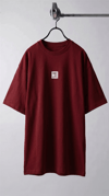 Kadın Bordo Free Life Bisiklet Yaka Oversize Salas T-Shirt