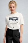 Kadın Ekru Beyaz Renaissance Regular Fit Normal Kalıp T-shirt
