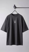 Kadın Füme Geyik Oversize Salas Boyfriend T-shirt