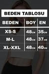 Kadın Mor Bisiklet Yaka Kısa Kollu Fitilli Kaşkorse Crop Bluz