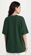 Kadın Nefti Basic Düz Baskısız Oversize Salas T-Shirt