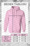 Kadın Pembe Çilek Baskılı 3 iplik Şardonlu Kapüşonlu Kanguru Cepli Oversize Salaş Hoodie Sweatshirt