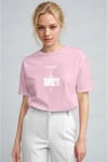 Kadın Pembe Paris Regular Fit Normal Kalıp T-shirt
