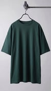 Kadın Petrol Yeşili Basic Düz Baskısız Oversize Salas T-Shirt