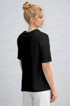 Kadın Siyah Inspire Regular Fit Normal Kalıp T-shirt