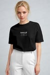 Kadın Siyah Inspire Regular Fit Normal Kalıp T-shirt