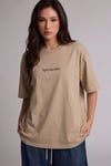 Kadın Spectacular Camel Oversize Salas T-Shirt