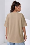 Kadın Spectacular Camel Oversize Salas T-Shirt