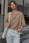 Kadın Spectacular Camel Oversize Salas T-Shirt