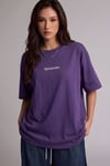 Kadın Spectacular Mor Oversize Salas T-Shirt