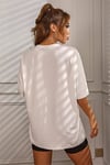 Kadın Venice California Oversize Beyaz T-Shirt - K2190