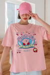 Kirby Anime Korean Somon Oversize Salas Boyfriend Kadın T-Shirt