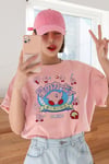 Kirby Anime Korean Somon Oversize Salas Boyfriend Kadın T-Shirt