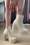 Kadın Sidney 12 cm Platform Topuklu Fermuarlı Bot