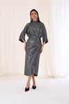 Gümüş Drape Etekli Takım