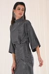 Gümüş Drape Etekli Takım
