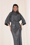 Gümüş Drape Etekli Takım