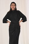 Siyah Drape Etekli Takım