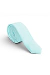 Erkek Mint Saten Kravat 4 cm Klasik Düz