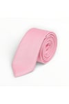 Erkek Pembe Saten Kravat 6 cm Klasik Düz