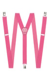 Matal Klipsli Pembe Pantolon Askısı