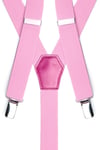 Metal Klipsli Toz Pembe Ince Pantolon Askısı