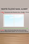 Ahşap Rustik Perde Borusu Meşe