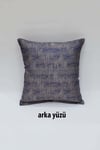 Cotton Kırlent Lacivert-Gri