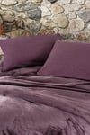 Flossy Mürdüm Velvet Çift Kişilik Nevresim Takımı | Şık ve Konforlu Tasarım